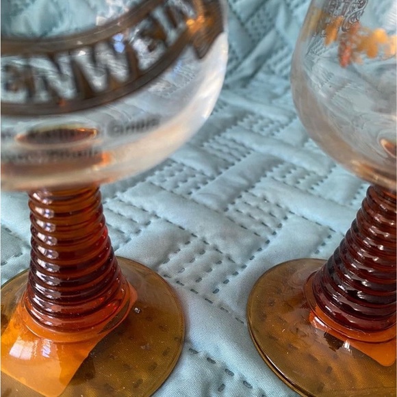 Guldenwein Keilene GmbH Bingen/Rhein Amber Twisted Stemmed Glasses - Set… - Picture 8 of 8
